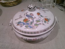 Wedgwood Kutani Crane Covered Vegetable Tureen Mint
