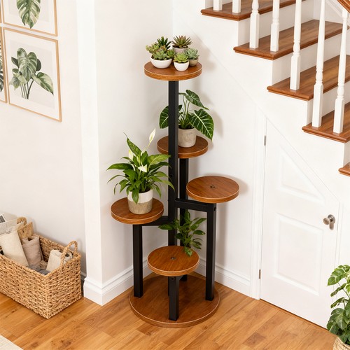 Tiers round plant stand - 6,