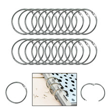 45mm Large Silver Metal Hinged