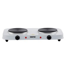 GEEPAS Hot Plate Electric Cooker Double Portable Powerful Table Top Hob 2500W