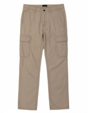 NAPAPIJRI Mens Straight Cargo Trousers W32 L31 Beige Cotton DY26
