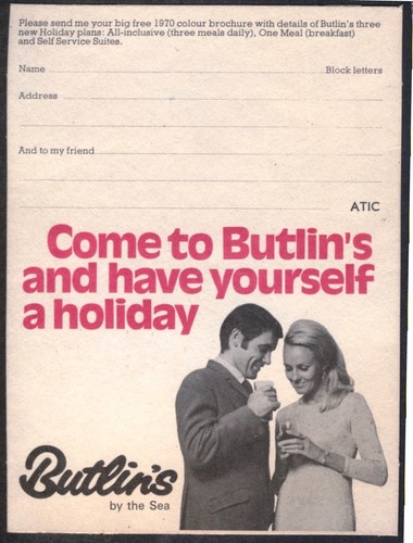 1970 promo postcard - promo,