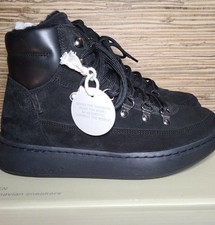 Woden Iris Black Suede Warm