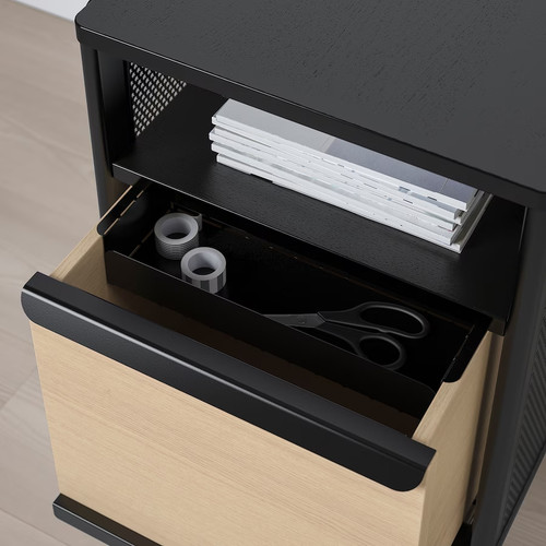 Black ikea bekant storage unit - black,