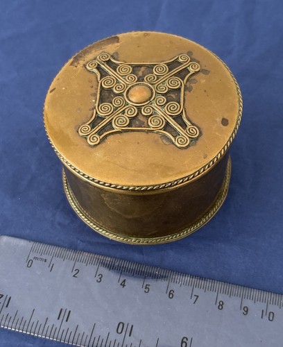 1915 wwi trench art brass - art,