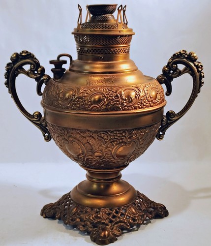Antique edward miller oil - edward, lamp