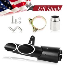 38-51mm Motorcycle Carbon Fiber Dual Outlet Exhaust For Suzuki GSXR600 GSXR750