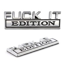1pc FUCK-IT EDITION Logo Emblem Badge Decal Stickers Decorative Accessories