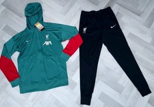 NIKE LIVERPOOL FC HOODED  DRI-FIT FOOTBALL TRACKSUIT / BNWT / UK SMALL..YNWA