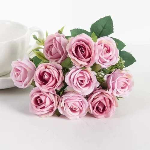 Heads silk rose artificial - 10,