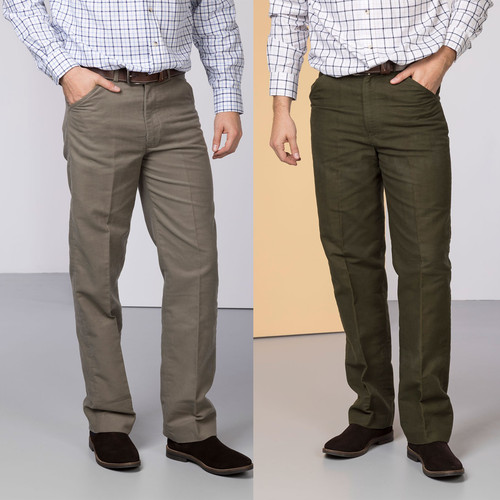 Men moleskin trousers - men's,
