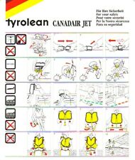 SAFETY CARD: Tyrolean Canadair Jet