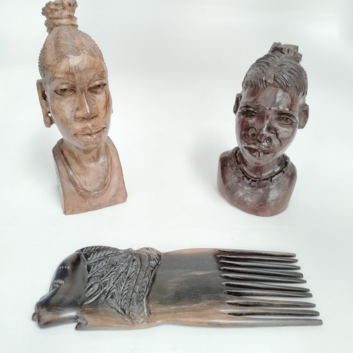 African head carvings and - 2, x