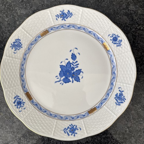 Herend porcelain blue apponyi - porcelain,