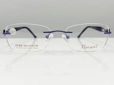 FERUCCI 712 Titanium Womens Purple Glasses Eyewear Frames - New RRP = £250.00