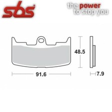 PAIR OF BRAKE PADS 795HS 795