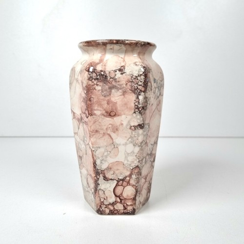 Faux red italian marble - italian, vase