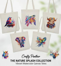 Colour Splash Canvas Tote Bags