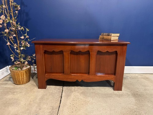 Vintage oak coffer - coffer, box