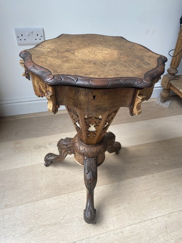 Victorian walnut marquetry - victorian,