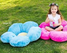 Pink Soft Flower Pillow Floor Throw Cushion Kids Plush Pillow Large 35 Inches