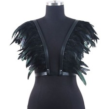 Gothic Feather Shrug Cape