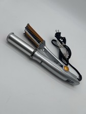 INSTYLER THE ROTATING CURLING IRON HOT SPINNING BRUSH 1.25" SILVER MODEL IS1001