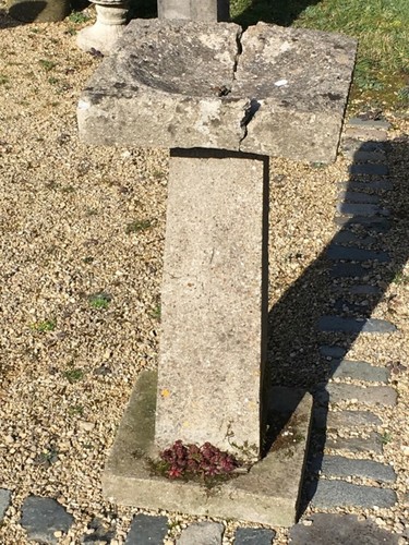 Salvaged old concrete - old,