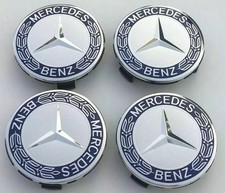 4 x Blue Mercedes Benz 75mm