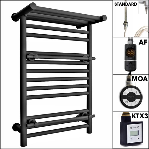 Black electric heated - electric, towel