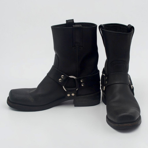 Frye black leather mid calf - black, mid-calf