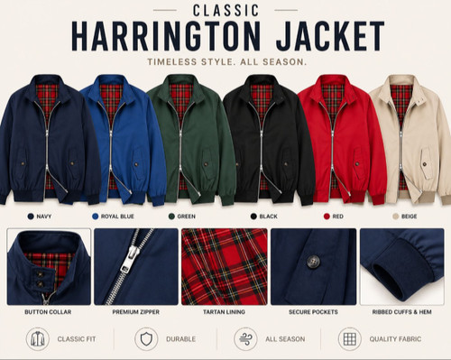 Harrington jacket mens classic - mens,