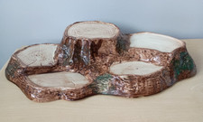 Vintage Beswick Ceramic Small Figurine Tree Stump Display Stand - Royal Doulton