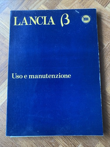 Lancia beta user manual - lancia,