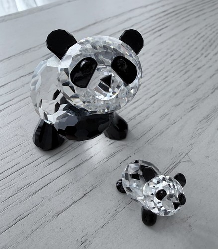 Swarovski crystal mother - mother, panda