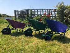 110 Litre WHEELBARROW Garden Equestrian Wheel Barrow 110L Rusty frame