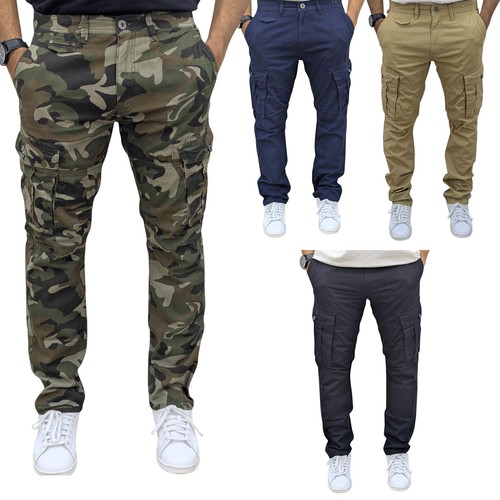 Mens cargo trousers - cargo, camouflage