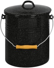 Karl Enamel Waste Bin with Lid