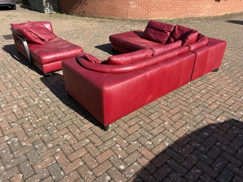 Natuzzi leather - (oxblood, )