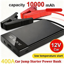 10000MAH Car Emergency Battery Jump Starter Start Booster w/LED Power Pack 12V