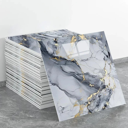 Marble tile stickers self - 3d,