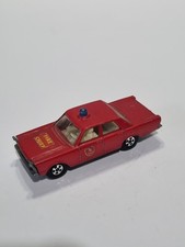 Matchbox Lesney Superfast No.59 Ford Galaxie Car - Fire Chief Model 1970s