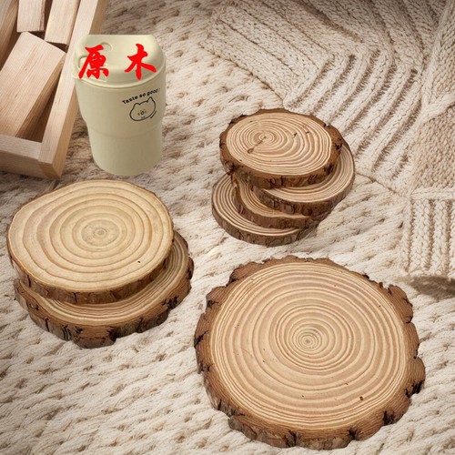 10x large wood slices 10cm - large,