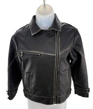 Zara Kids Black Faux Leather