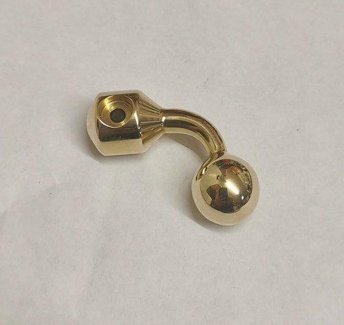 Polished solid brass bolt - ,