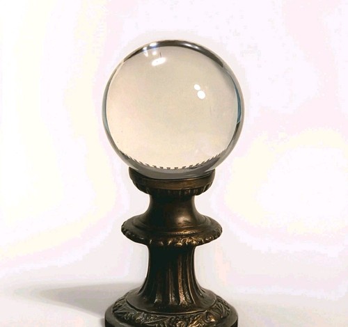 Vintage glass crystal ball - vintage,
