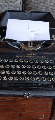 Vintage imperial typewriter - vintage,