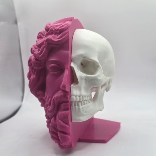 Unusual mythology skull statue - unusual,