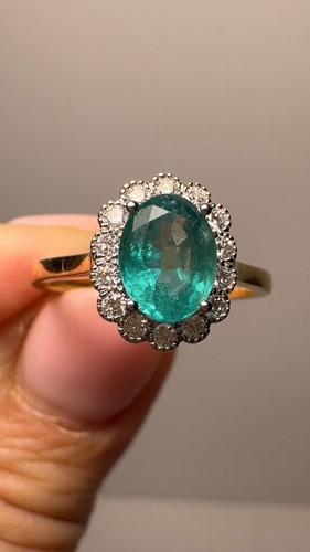 18ct gold emerald - &, diamond