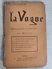 LA VOGUE n°10 1886 WHITMAN LEAVES OF GRASS FENEON KAHN LAFORGUE